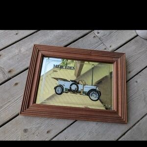 Vintage Mercedes 1908 Framed Mirror